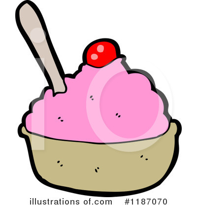 Royalty-Free (RF) Ice Cream Sundae Clipart Illustration by lineartestpilot - Stock Sample #1187070