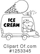 Ice Cream Truck Clipart #1253345 by Hit Toon