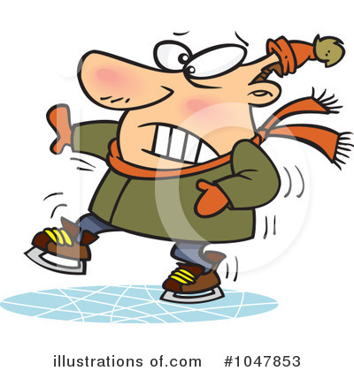 Royalty-Free (RF) Ice Skating Clipart Illustration by toonaday - Stock Sample #1047853
