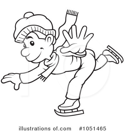 Royalty-Free (RF) Ice Skating Clipart Illustration by dero - Stock Sample #1051465