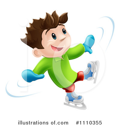Royalty-Free (RF) Ice Skating Clipart Illustration by AtStockIllustration - Stock Sample #1110355
