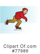 Ice Skating Clipart #77986 by Snowy