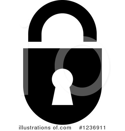 Padlock Clipart #1236911 by Vector Tradition SM