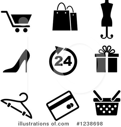 Shopping Basket Clipart #1238698 by Vector Tradition SM