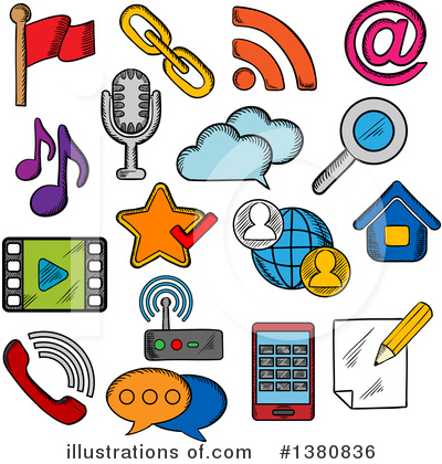 Smartphone Clipart #1380836 by Vector Tradition SM