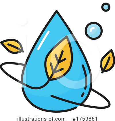 Water Drop Clipart #1759861 by Vector Tradition SM