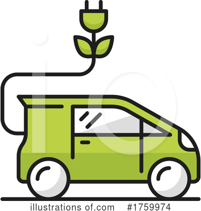Electric Car Clipart #1759974 by Vector Tradition SM