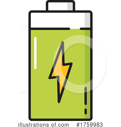 Battery Clipart #1759983 by Vector Tradition SM