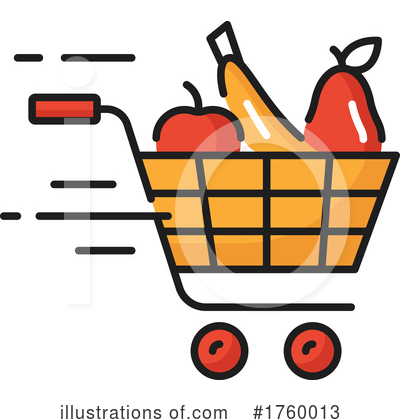 Shopping Cart Clipart #1760013 by Vector Tradition SM