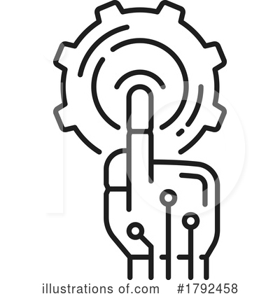 Robot Clipart #1792458 by Vector Tradition SM