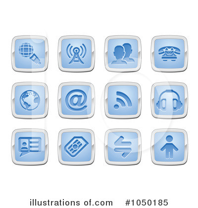 Royalty-Free (RF) Icons Clipart Illustration by AtStockIllustration - Stock Sample #1050185