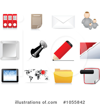Royalty-Free (RF) Icons Clipart Illustration by Andrei Marincas - Stock Sample #1055842