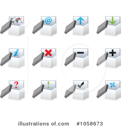 Royalty-Free (RF) Icons Clipart Illustration by Andrei Marincas - Stock Sample #1058673