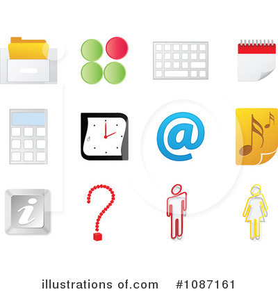 Royalty-Free (RF) Icons Clipart Illustration by Andrei Marincas - Stock Sample #1087161
