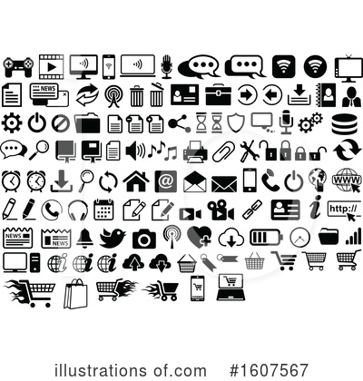 Royalty-Free (RF) Icons Clipart Illustration by dero - Stock Sample #1607567
