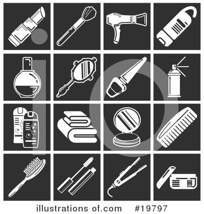 Beauty Products Clipart #19797 by AtStockIllustration
