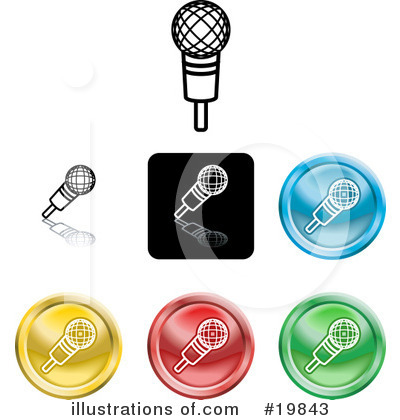 Microphone Clipart #19843 by AtStockIllustration