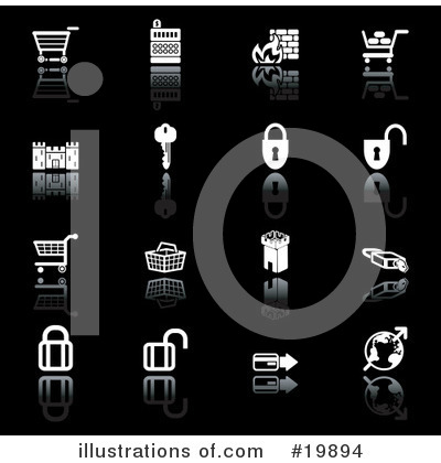 Royalty-Free (RF) Icons Clipart Illustration by AtStockIllustration - Stock Sample #19894