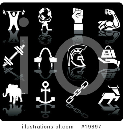 Royalty-Free (RF) Icons Clipart Illustration by AtStockIllustration - Stock Sample #19897