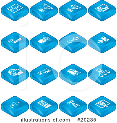 Royalty-Free (RF) Icons Clipart Illustration by AtStockIllustration - Stock Sample #20235