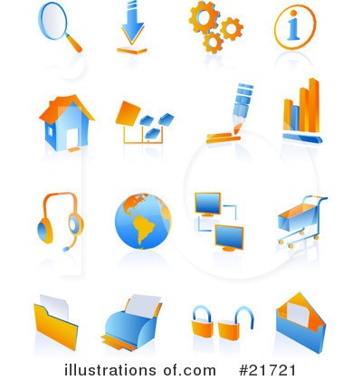 Royalty-Free (RF) Icons Clipart Illustration by Tonis Pan - Stock Sample #21721