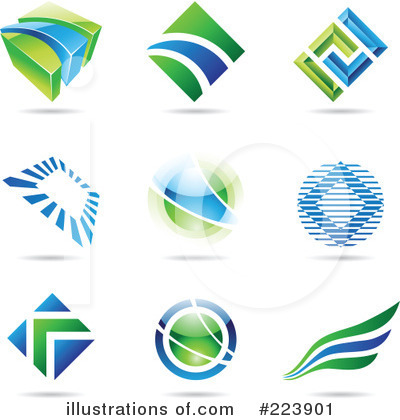 Royalty-Free (RF) Icons Clipart Illustration by cidepix - Stock Sample #223901