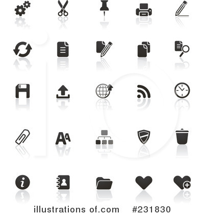 Royalty-Free (RF) Icons Clipart Illustration by TA Images - Stock Sample #231830