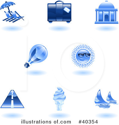 Royalty-Free (RF) Icons Clipart Illustration by AtStockIllustration - Stock Sample #40354