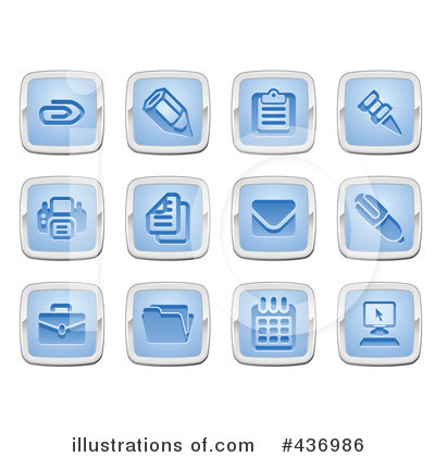 Royalty-Free (RF) Icons Clipart Illustration by AtStockIllustration - Stock Sample #436986