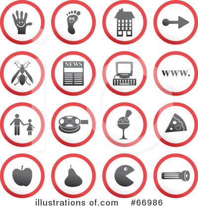 Royalty-Free (RF) Icons Clipart Illustration by Prawny - Stock Sample #66986