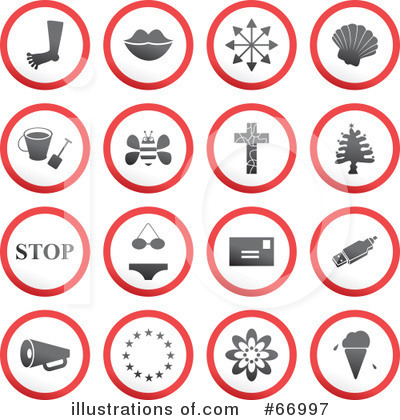 Royalty-Free (RF) Icons Clipart Illustration by Prawny - Stock Sample #66997