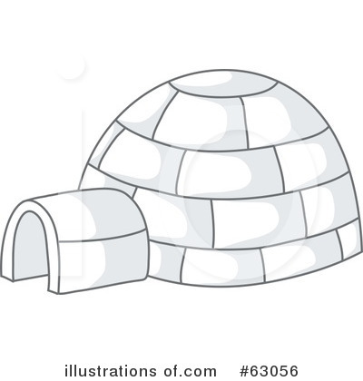 Royalty-Free (RF) Igloo Clipart Illustration by Rosie Piter - Stock Sample #63056