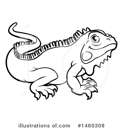 Royalty-Free (RF) Iguana Clipart Illustration by AtStockIllustration - Stock Sample #1460308