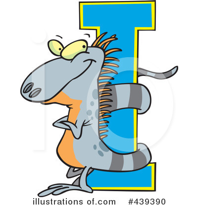 Royalty-Free (RF) Iguana Clipart Illustration by toonaday - Stock Sample #439390