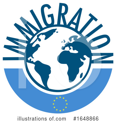 Royalty-Free (RF) Immigration Clipart Illustration by Domenico Condello - Stock Sample #1648866