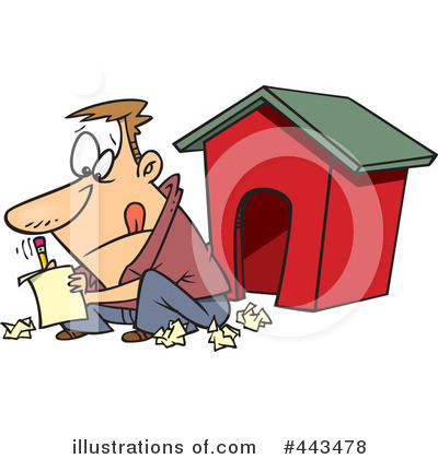 Royalty-Free (RF) In The Dog House Clipart Illustration by toonaday - Stock Sample #443478
