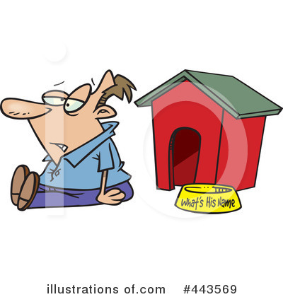 Royalty-Free (RF) In The Dog House Clipart Illustration by toonaday - Stock Sample #443569