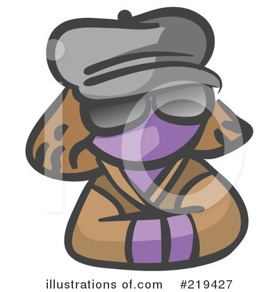 Purple Mascot Clipart #219427 by Leo Blanchette