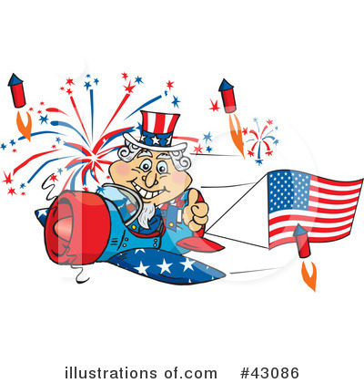 Independence Day Clipart #43086 by Dennis Holmes Designs