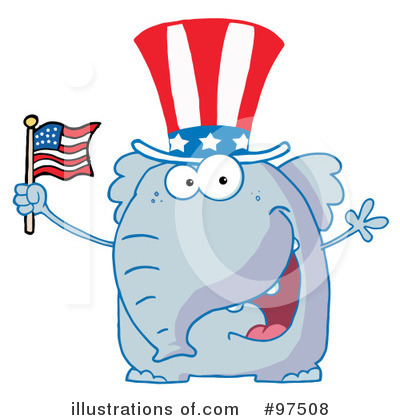 Royalty-Free (RF) Independence Day Clipart Illustration by Hit Toon - Stock Sample #97508