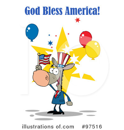 Royalty-Free (RF) Independence Day Clipart Illustration by Hit Toon - Stock Sample #97516