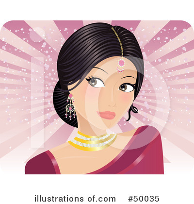 Indian Woman Clipart #50035 by Melisende Vector