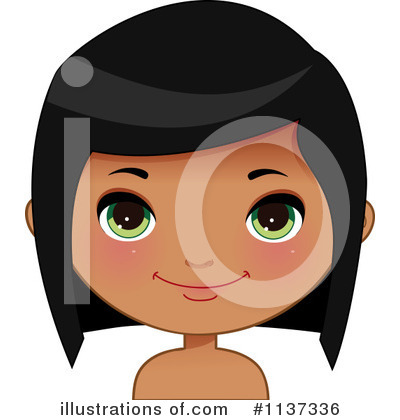 Indian Girl Clipart #1137336 by Melisende Vector