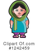 Indian Woman Clipart #1242459 by Lal Perera