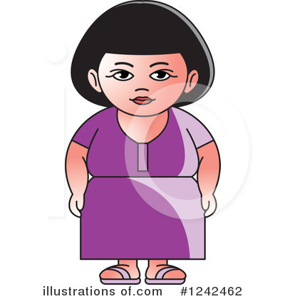Indian Woman Clipart #1242462 by Lal Perera