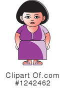 Indian Woman Clipart #1242462 by Lal Perera