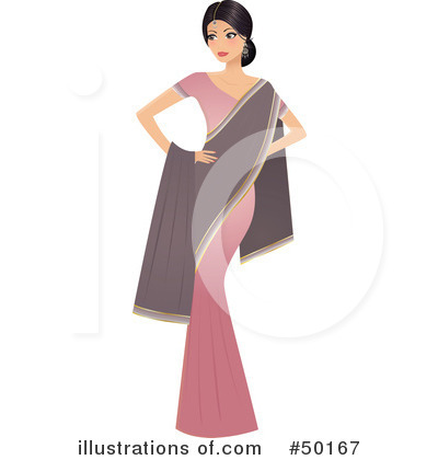 Royalty-Free (RF) Indian Woman Clipart Illustration by Melisende Vector - Stock Sample #50167