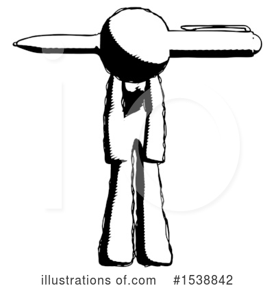 Royalty-Free (RF) Ink Design Mascot Clipart Illustration by Leo Blanchette - Stock Sample #1538842