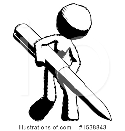 Royalty-Free (RF) Ink Design Mascot Clipart Illustration by Leo Blanchette - Stock Sample #1538843
