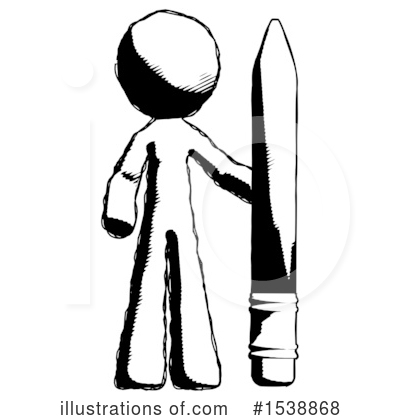 Royalty-Free (RF) Ink Design Mascot Clipart Illustration by Leo Blanchette - Stock Sample #1538868